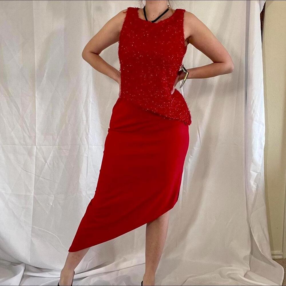 Red Holiday Party Dress Red